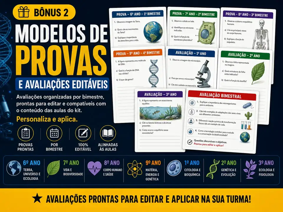 Modelos de Provas e Avaliações Editáveis